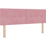 vidaXL LED prevleka za glavo z gumbnimi naborki roza 80 cm žamet, (22052228) | Shoptok.si