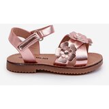 Boto Children's Sandals Adorned with Flowers Fastened with Velcro Pink Fagossa | ePonuda.com