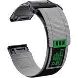 INF Garmin Fenix 8 najlonski pleten pašček Grey 26 mm, (22148689) | Shoptok.si