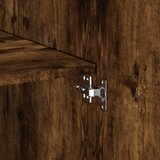  Visoka komoda boja dimljenog hrasta 80 x 42,5 x 185 cm drvena | Eponuda.com