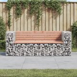  Vrtna klupa s gabionskim dizajnom 184x71x65,5 cm drvo duglazije | Eponuda.com