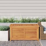 vidaXL Vrtna kutija za pohranu s vrećom 114x50x58 cm masivna tikovina Cijene