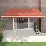  Automatska tenda na uvlačenje narančasto-smeđa 4,5 x 3 m Cijene