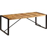vidaXL blagovaonski stol 220 x 100 x 75 cm masivno drvo manga | shoptok.hr