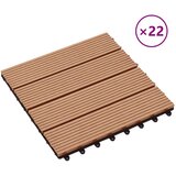  Pločice za decking 22 pcs Tikovina 30 x 30 cm | Eponuda.ba