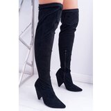Boto Women's Heeled Lu Boo Suede Black Tamaris Boots | Shoptok.si