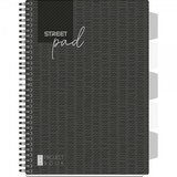 STREET Zvezek špirala s.pad black A4 1R 100L PR | Shoptok.si