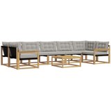  Set vanjskih sofa 8 pcs Bijela i svjetlosiva 79 x 79 x 37 cm | Eponuda.ba
