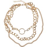Urban Classics Accessoires Gold Ring Layering Necklace | ePonuda.com