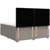  Krevet s oprugama i madracem smeđesivi 180x200 cm tkanina | shoptok.hr