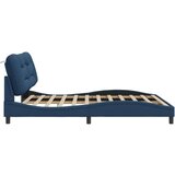  Posteljni okvir z LED lučkami moder 180x200 cm tkanina, (21112432) | Shoptok.si