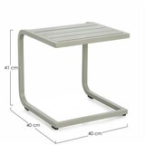 BIZZOTTO Aluminijasta vrtna mizica 40x40 cm Taylor – | Shoptok.si
