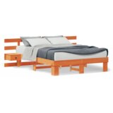  Krevetna konstrukcija Smeđa Standardni UK mali dvostruki 4ft | shoptok.hr