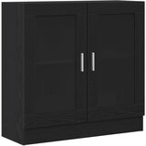vidaXL Knjigarna Črna Oreh 82,5x30,5x80 cm, narejena iz lesa | Shoptok.si