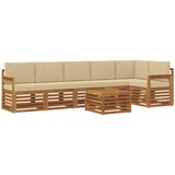 Set vanjskih sofa 7 kom. Prirodna i bež Poliester | shoptok.hr