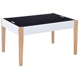  3-dijelni dječji set stolica i stola za crtanje crno-bijeli | shoptok.hr