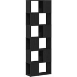  Ormar za knjige/Pregrada za sobu crni hrast 60x24x186 cm | Shoptok.si