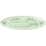  Velik ovalna servirni krožnik "Josephine" - Dusty Green | Shoptok.si
