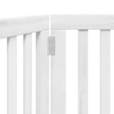  Vrata za pse s 2 panela sklopiva bijela 160 cm od drva topole | shoptok.hr
