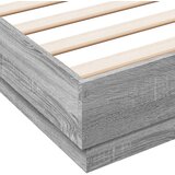  Okvir kreveta siva boja hrasta 140 x 200 cm konstruirano drvo | shoptok.hr