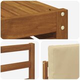  Set vanjskih sofa 8 pcs Prirodna i bež Čvrsto drvo akacije | shoptok.hr