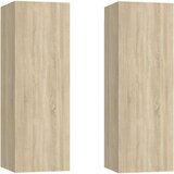  6-dijelni set TV ormarića boja hrasta sonome konstruirano drvo | shoptok.hr