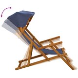  Ležaljka 3 Pozicija Čvrsto drvo eukaliptusa Plava | shoptok.hr