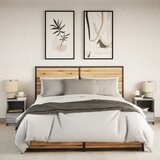  Noćni ormarići s LED svjetlima 2 kom boja sivog hrasta sonome | Eponuda.com