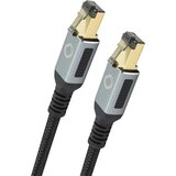 Oehlbach D1C13350 RJ45 omrežni kabel\, Patch kabel CAT 8.1 0.25 m črna\, zlata 1 kos, (20420938) | Shoptok.si