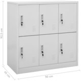  Ormarići s ključem 2 kom svjetlosivi 90 x 45 x 92,5 cm čelični | shoptok.hr