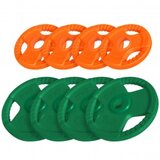  set gumiranih olimpijskih tegova 4x2,5 kg i 4x5 kg | ePonuda.com