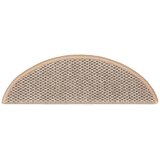  Samoljepljivi otirači za stepenice 15 kom 56x17x3 cm svjetlobež | shoptok.hr