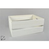  DRVENA KOŠARA 40*30*17,5CM BIJELA CM001375F | Eponuda.ba