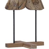 vidaXL Božićno drvce s stalakom Smeđa 120 cm Masivna tikovina | shoptok.hr