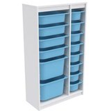 Hanah home višenamenske police montana xs 2D4N8U white blue v2 | ePonuda.com