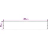  Balcony ekran Svjetlosiva 75 x 400 cm HDPE i Aluminij | shoptok.hr
