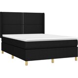  box spring s madracem LED crni 140x190 cm od tkanine | shoptok.hr