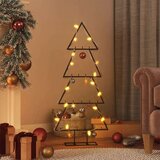  Metalno ukrasno božićno drvce crno 125 cm | shoptok.hr
