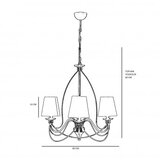 Opviq Luster Berfin 3 846STL1440, Metal, Crna | Eponuda.ba