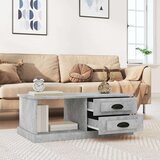 vidaXL Klubska mizica betonsko siva 90x50x35 cm inženirski les | Shoptok.si
