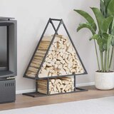 vidaXL Stalak za drva antracit 80x25x90 cm hladno valjani čelik | shoptok.hr