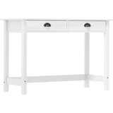 Maison Chic konzolna miza - miza ob steni Hill z 2 predaloma 110x45x74 cm borovina, (21786505) | Shoptok.si
