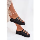 Boto Women Platform Slippers With Straps Black Nimiotte | Shoptok.si