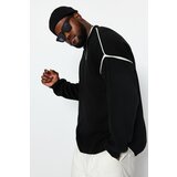 Trendyol Plus Size Sweater - Black - Oversize Cene
