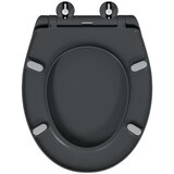  Brzo Odvojivo Sjedište WC-a s Mekim Zatvaranjem Duroplast Antracit | shoptok.hr
