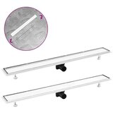 vidaXL odvod za tu&scaron; s poklopcem 2-u-1 103x14 cm od nehrđajućeg čelika cijene