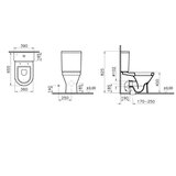 Vitra Monoblok VITRA S50 sa duroplast soft close WC daskom vario BTW (SVS51) | Eponuda.com
