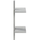  Zidna polica Betonska siva 30 x 13.5 x 43 cm Prerađeno drvo | shoptok.hr