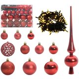 vidaXL Umjetna preddekorirana božićna jelka Črna 120 cm PVC | Shoptok.si