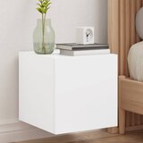  The Living Store Stenska TV omarica z LED lučkami bela 30,5x35x30 cm - TV Stenska Omarica, (21499009) Cene